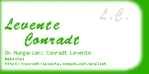 levente conradt business card